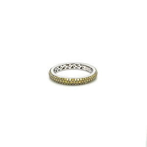 Green Diamond Eternity Ring at Regard Jewelry in Austin