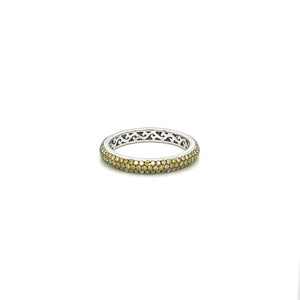 Green Diamond Eternity Ring at Regard Jewelry in Austin