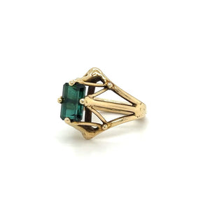 Green Tourmaline 18k Gold Designer Ring at Regard Jewelry in