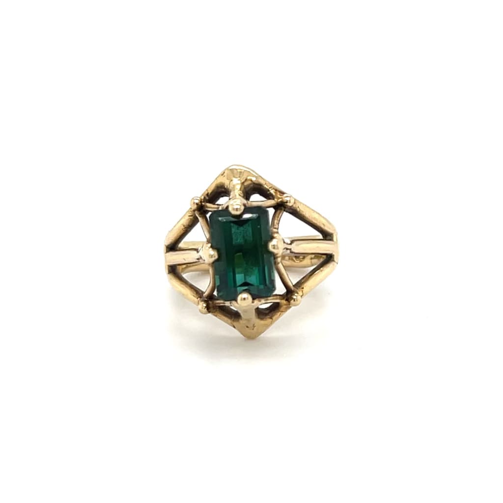 Green Tourmaline 18k Gold Designer Ring at Regard Jewelry in