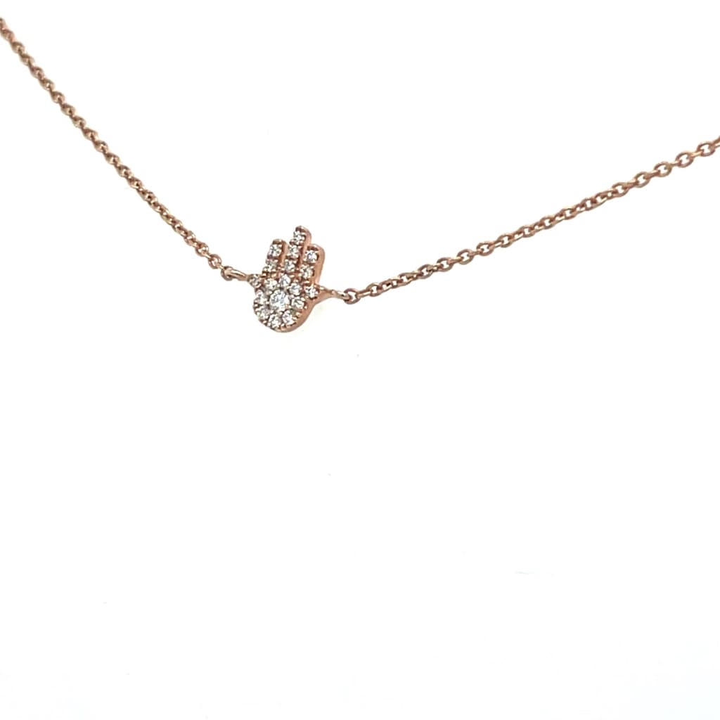 Hamsa Hand Diamond Bracelet 18k Rose Gold at Regard Jewelry