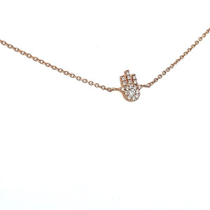 Hamsa Hand Diamond Bracelet 18k Rose Gold at Regard Jewelry