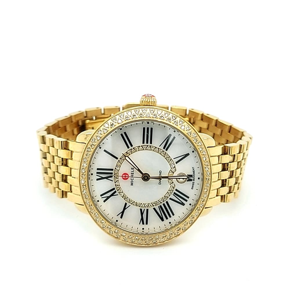 Michele Diamond Gold watch at Regard Jewelry in Austin Texas