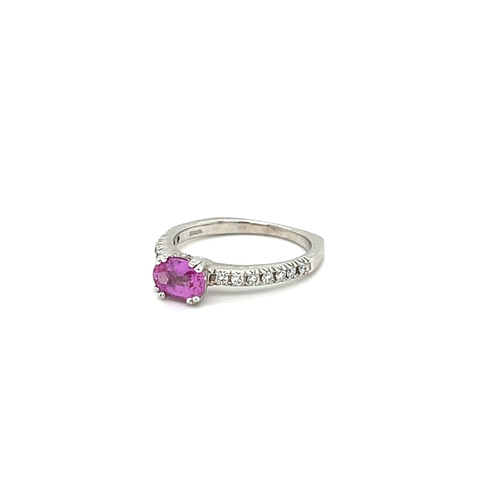 Pink Sapphire and Diamond Ring at Regard Jewelry in Austin