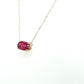 Pink Tourmaline Necklace 14k Yellow Gold at Regard Jewelry