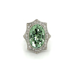 Load image into Gallery viewer, Platinum 10.00ct Merelani Mint Tsavorite GIA &amp;.79tcw Diamond
