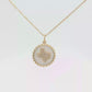 Yellow Gold Mother of Pearl Texas Charm Necklace Regard Jewelry Austen Texas