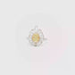 Fancy Vivid Yellow Diamond Floral Halo Engagement Ring in White Gold Regard Jewelry Austen Texas