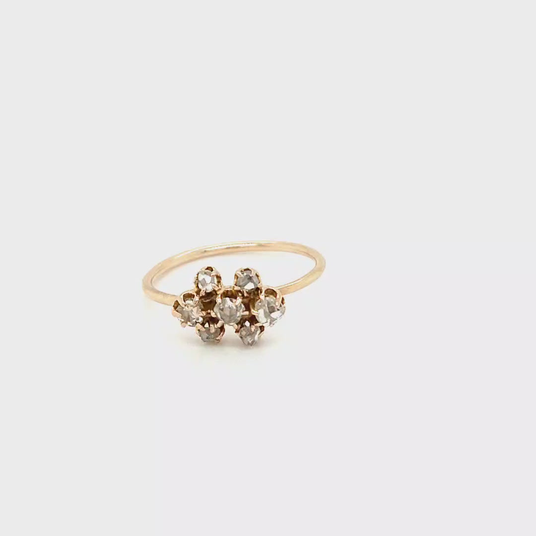 Gold Ring With Multiple Diamonds