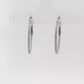 Diamond Hoop Earrings in White Gold Regard Jewelry Austin Texas