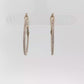 Diamond Pave Hoop Earrings in Yellow Gold Regard jewelry Austin Texas