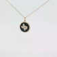 Texas Onyx Charm Necklace in Yellow Gold Regard Jewelry Austin Texas