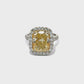 6 Carat Fancy Yellow Diamond Ring Regard Jewelry Austin Texas.