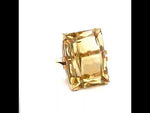 Load and play video in Gallery viewer, Estate Citrine Ring in 14k Yellow Gold at Regard Jewelry in Austin, Texas
