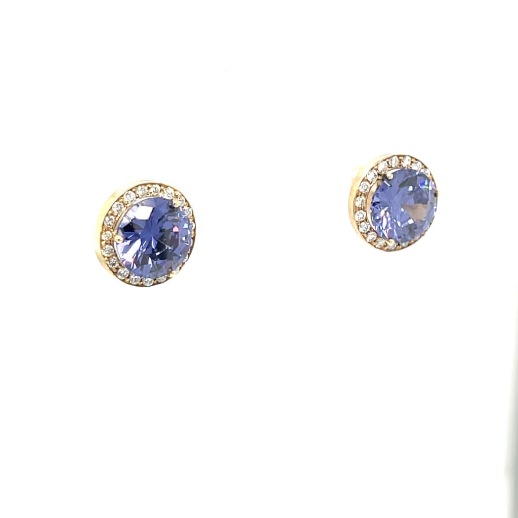 Purple Tanzanite Earrings at Regard Jewelry in Austin Texas