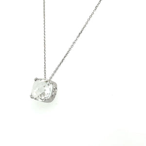 Quartz Necklace 14k White Gold at Regard Jewelry in Austin