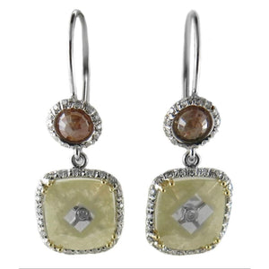 Rare Diamond Slice Earrings at Regard Jewelry in Austin, Texas. - Regard Jewelry