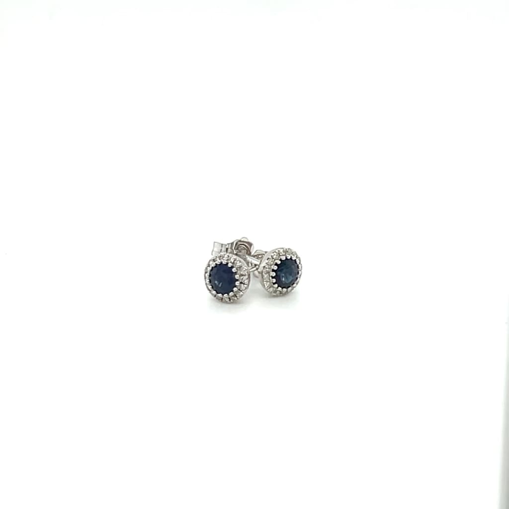 Sapphire and Diamond Earrings at Regard Jewelry in Austin