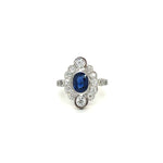 Load image into Gallery viewer, Sapphire and Diamond Ring at Regard Jewlery in Austin Texas
