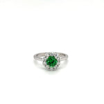 Load image into Gallery viewer, Tsavorite Garnet and Diamond Ring at Regard Jewelry in
