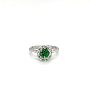 Tsavorite Garnet and Diamond Ring at Regard Jewelry in