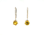 Load image into Gallery viewer, Yellow Sapphire Earrings 14k Yellow and White Gold at Regard
