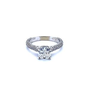 1.22ct Cushion Diamond In 14k white gold at Regard Jewelry in Austin TX - Regard Jewelry