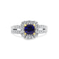 1.29CT BLUE SAPPHIRE SET IN 14K WHITE GOLD RING IN AUSTIN, TX. - Regard Jewelry