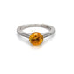 1.35 CT YELLOW SAPPHIRE SET IN 18 KARAT WHITE GOLD WITH IDEAL CUT ACCENT DIAMONDS AT REGARD JEWELRY - Regard Jewelry