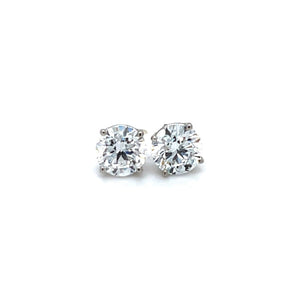 1.42 CTTW NATURAL DIAMONDS EARRINGS SET IN 14K WHITE GOLD AT REGARD JEWELRY IN AUSTIN, TX. - Regard Jewelry