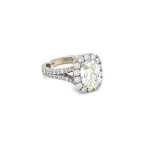 1.67CT DIAMOND RING WITH HALO DIAMONDS IN AUSTIN, TX. - Regard Jewelry