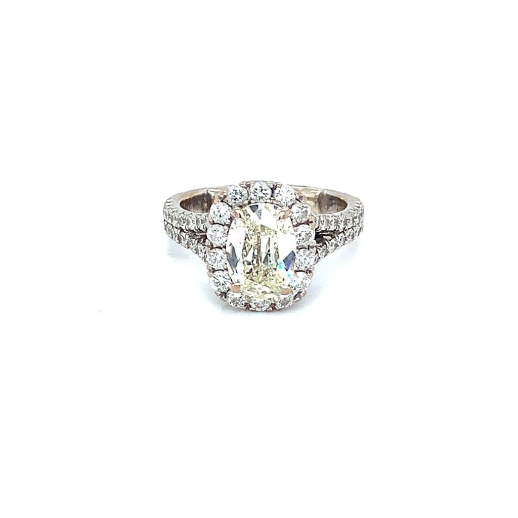 1.67CT DIAMOND RING WITH HALO DIAMONDS IN AUSTIN, TX. - Regard Jewelry