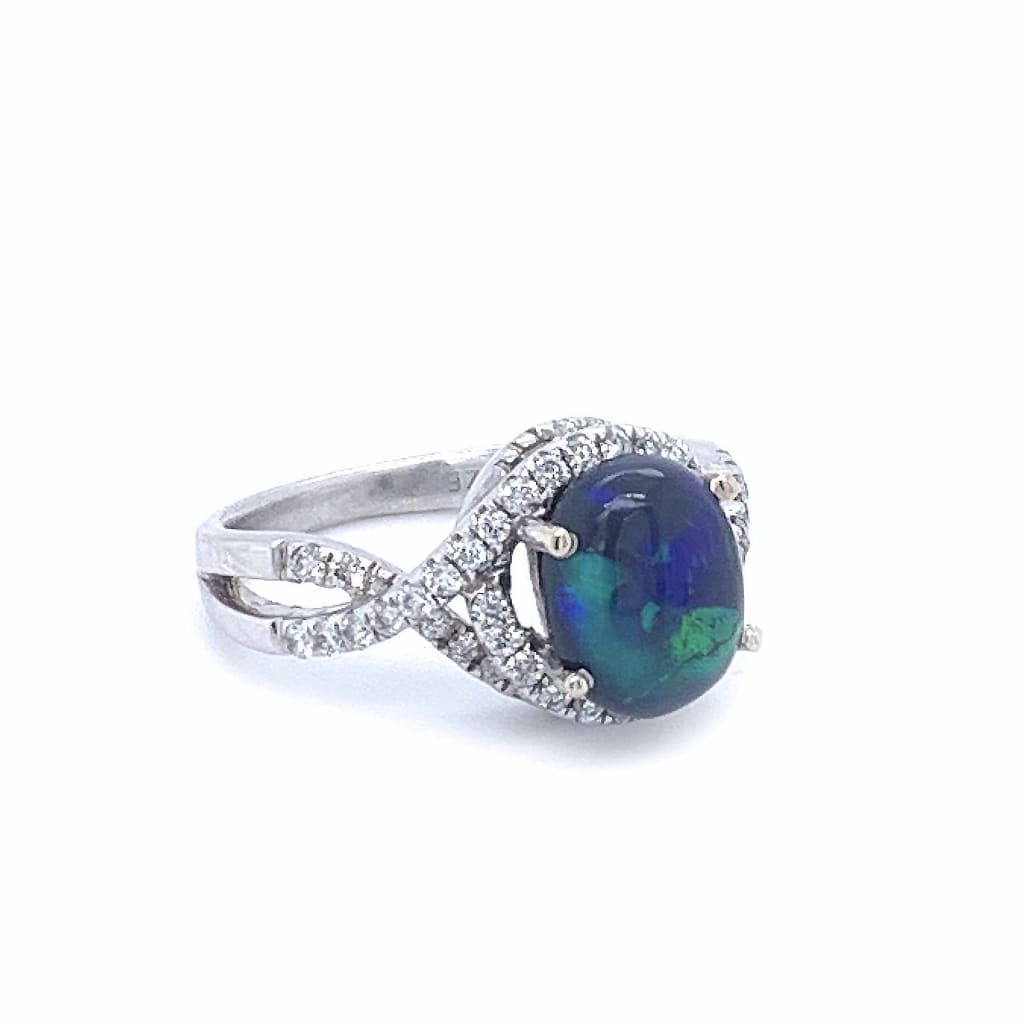 1.87ct Opal and Diamond Ring at Regard Jewelry in Austin, Texas - Regard Jewelry