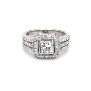 1 Carat Princess Cut Diamond Engagement Ring at Regard Jewelry in Austin, Texas - Regard Jewelry