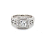 Load image into Gallery viewer, 1 Carat Princess Cut Diamond Engagement Ring at Regard Jewelry in Austin, Texas - Regard Jewelry
