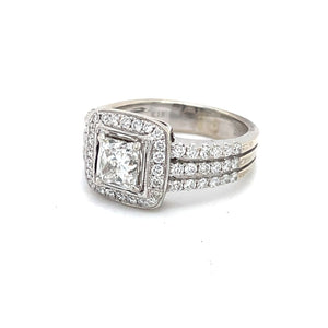 1 Carat Princess Cut Diamond Engagement Ring at Regard Jewelry in Austin, Texas - Regard Jewelry