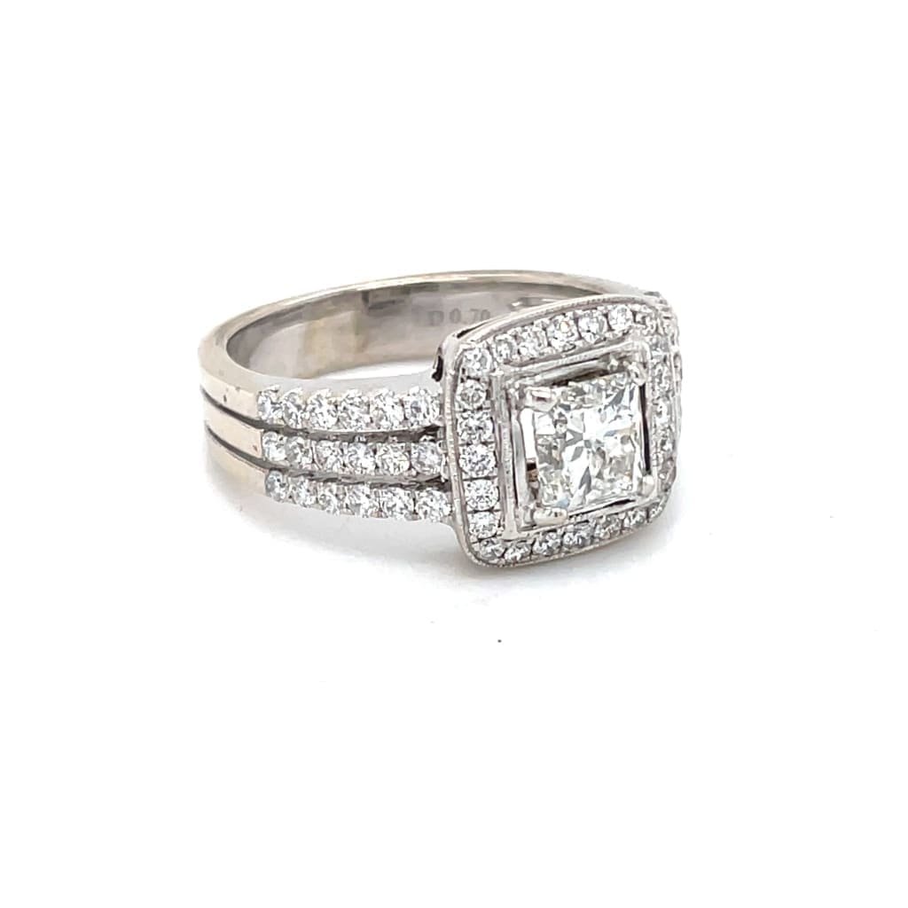 1 Carat Princess Cut Diamond Engagement Ring at Regard Jewelry in Austin, Texas - Regard Jewelry
