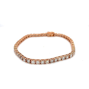 10 CTTW DIAMOND TENNIS BRACELET SET IN 14K ROSE GOLD AT REGARD JEWELRY IN AUSTIN, TEXAS - Regard Jewelry