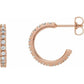 14K 5/8 CTW Diamond French-Set 15 mm Hoop Earrings at Regard Jewelry in Austin, Texas - Regard Jewelry