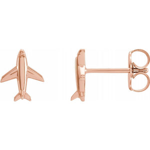 14K Airplane Earrings at Regard Jewelry in Austin, Texas - Regard Jewelry