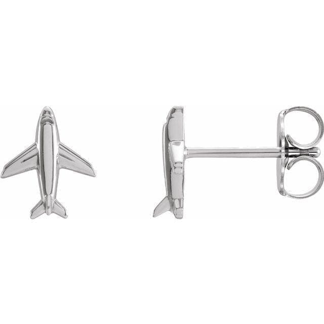 14K Airplane Earrings at Regard Jewelry in Austin, Texas - Regard Jewelry