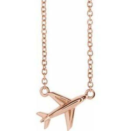 Regard Jewelry - 14K Airplane Necklace at Regard Jewelry in