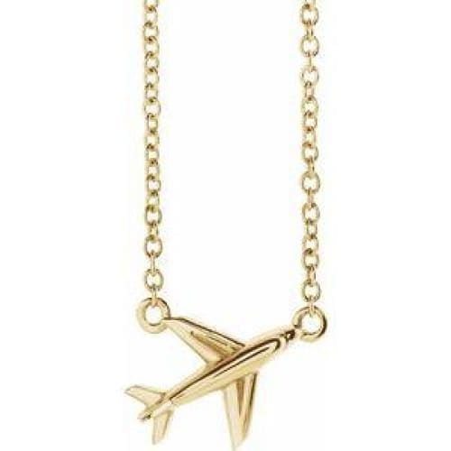 14K Airplane Necklace at Regard Jewelry in Austin, Texas - Regard Jewelry