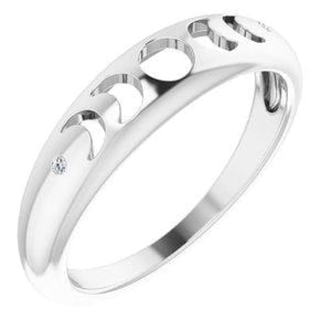 14K Diamond Moon Phase Ring at Regard Jewelry in Austin, Texas - Regard Jewelry