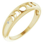 Load image into Gallery viewer, 14K Diamond Moon Phase Ring at Regard Jewelry in Austin, Texas - Regard Jewelry
