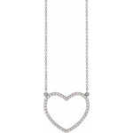 Load image into Gallery viewer, 14K Gold 1/4 CTW Diamond Heart 16&quot; Necklace at Regard Jewelry in Austin, Texas - Regard Jewelry
