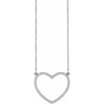 Load image into Gallery viewer, 14K Gold 1/4 CTW Diamond Heart 16&quot; Necklace at Regard Jewelry in Austin, Texas - Regard Jewelry
