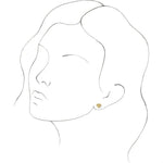 Load image into Gallery viewer, 14K Gold 8.7x6.5 mm Tiny Diamond Earrings at Regard Jewelry in Austin, Texas - Regard Jewelry

