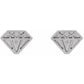 14K Gold 8.7x6.5 mm Tiny Diamond Earrings at Regard Jewelry in Austin, Texas - Regard Jewelry