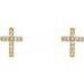 14K Gold and Diamond Cross Earrings at Regard Jewelry in Austin, Texas - Regard Jewelry